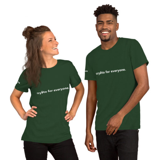 Crypto for Everyone WLoCS /w "Parachute" on Right Arm Unisex T-Shirt - Image 10