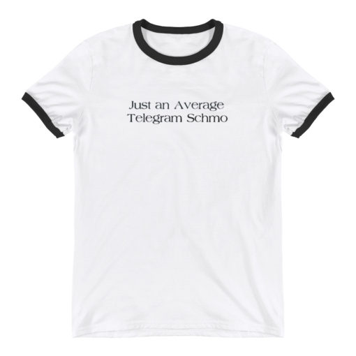Telegram Schmo Ringer T-Shirt - Image 2