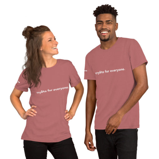 Crypto for Everyone WLoCS /w "Parachute" on Right Arm Unisex T-Shirt - Image 6