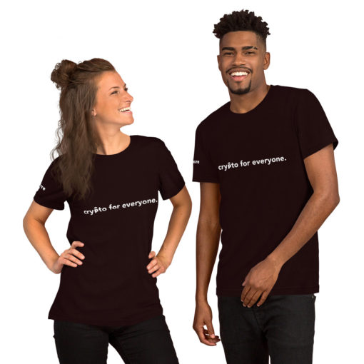 Crypto for Everyone WLoCS /w "Parachute" on Right Arm Unisex T-Shirt - Image 7