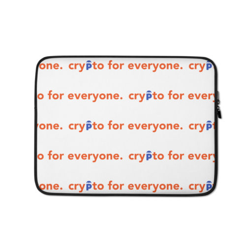Crypto for Everyone Laptop Sleeve - Image 2