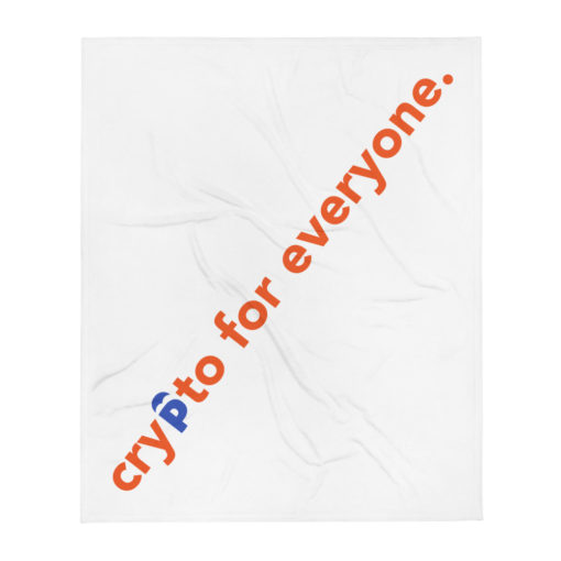 Crypto For Everyone Throw Blanket - Image 2