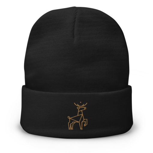Stag The Embroidered Beanie - Image 2