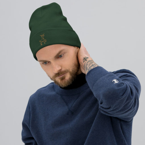 Stag The Embroidered Beanie - Image 4